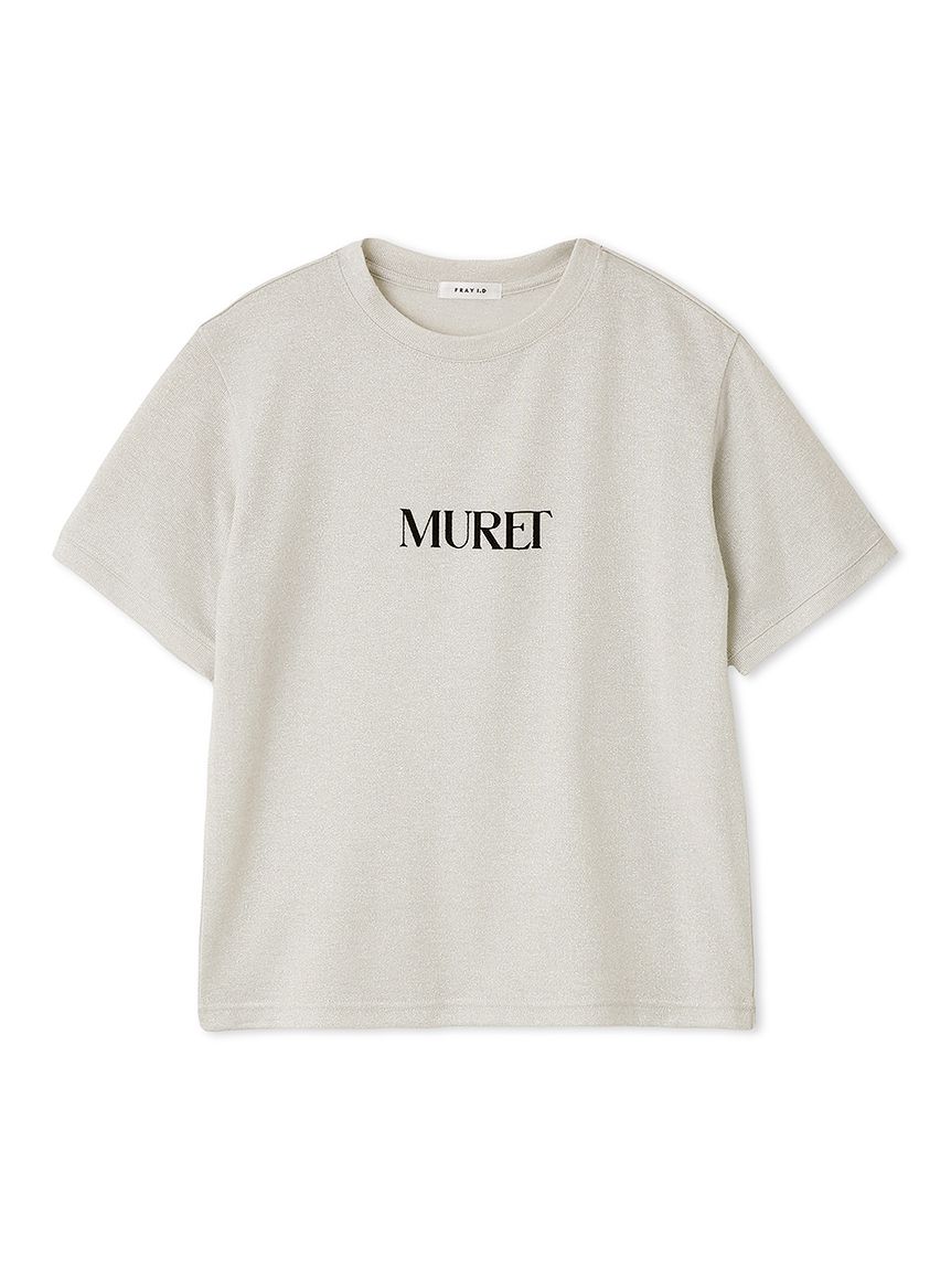 リズリサ　レースTシャツ　ホワイト　ロゴプリント リズリサ レースTシャツ ホワイト ロゴプリント