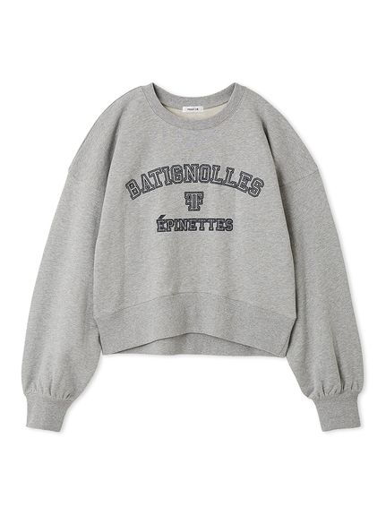 [Make stuff '25] aimiロゴプリスウェット　グレー Make stuff '25 ] aimi ロゴプリスウェット ニコアンド - メルカリ