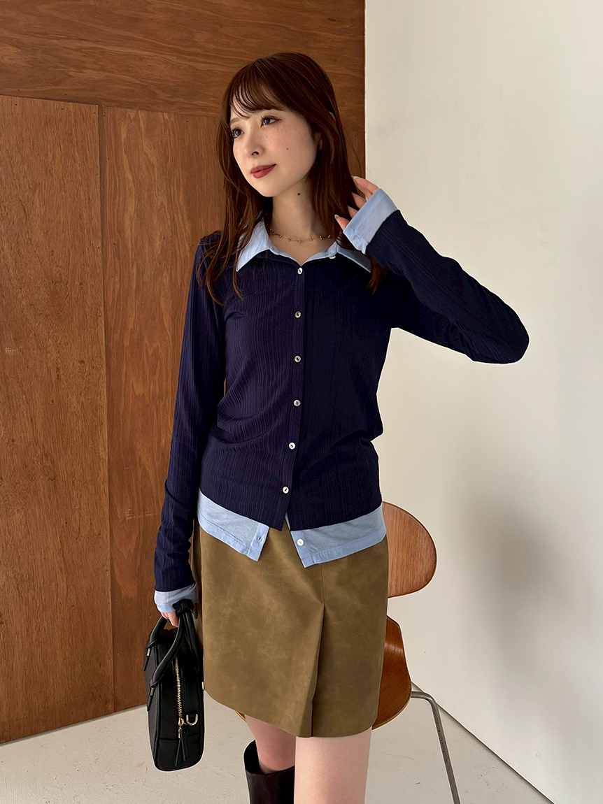 レイヤードポロカットソー FRAY I.D｜レイヤードポロカットソー | Rakuten Fashion(楽天