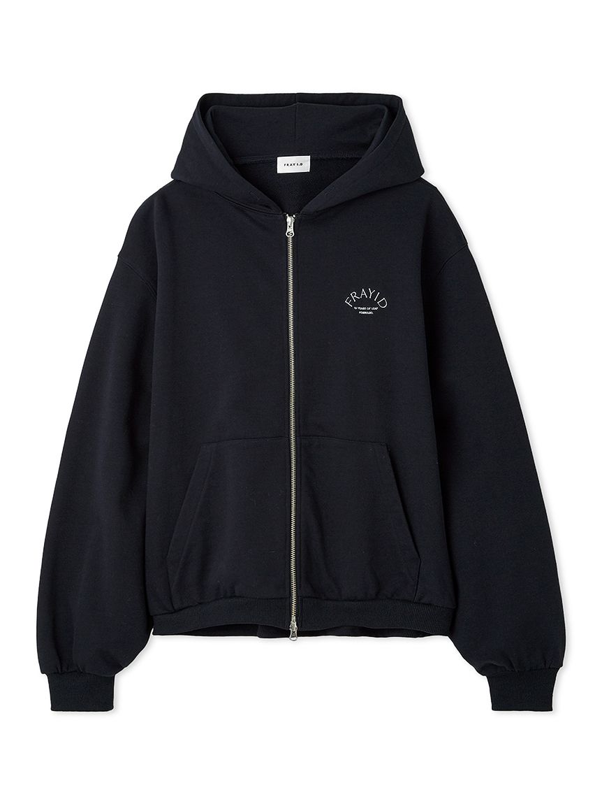 【新品未使用】FRAY I.D フレイアイディー　ロゴフラップZIPジャケット 15thオリジナルロゴジップフーディー(カットソー)｜トップス
