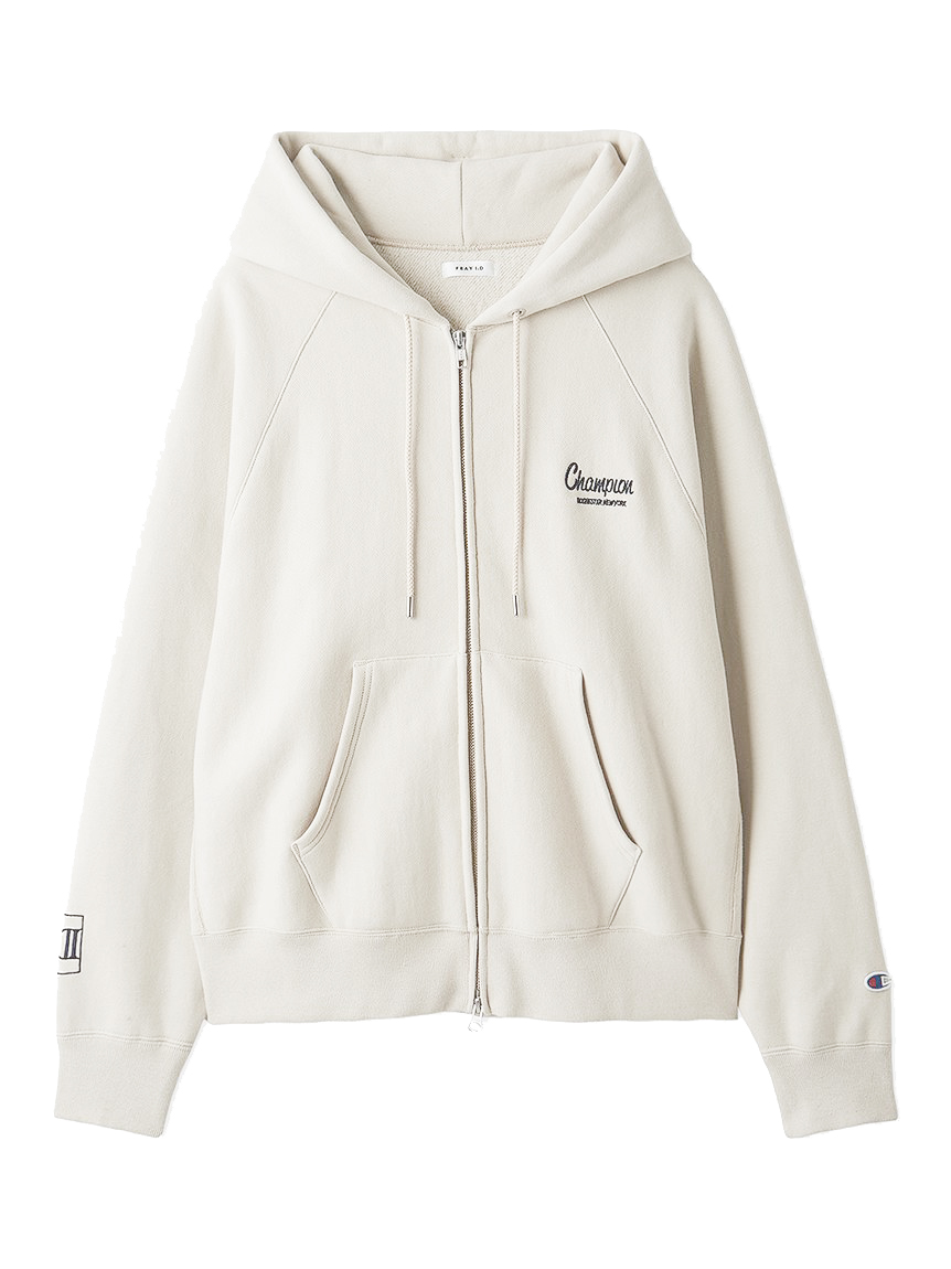 風 CCG 白 フォン FRAY I.D｜Champion】フルジップパーカ(カットソー)｜トップス