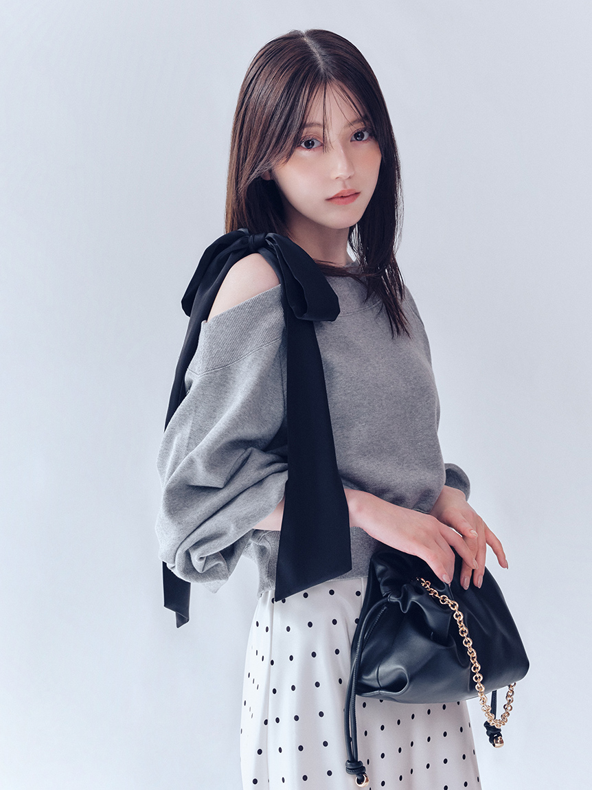 美品 ファビアナフィリッピ シルク素材ウエストリボン付きジャケット M-L相当 シルク和紙デニムラップスカート(ミモレ丈スカート) | Sybilla