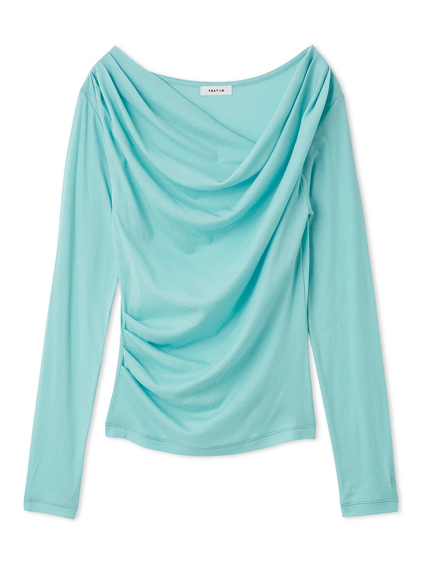 2wayデコルテタックドレープトップス(カットソー)｜トップス｜FRAY I.D