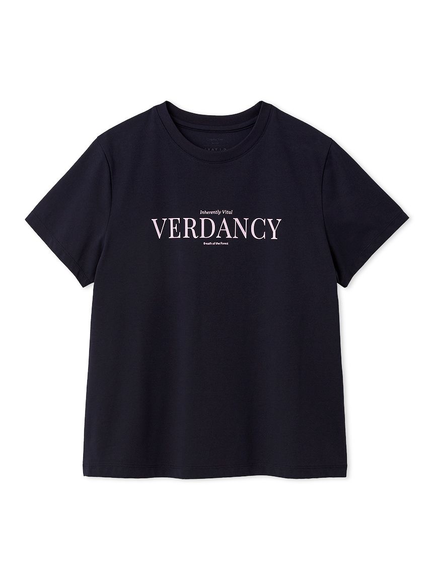 タイプライターロゴプリントTシャツ(NVY-F)