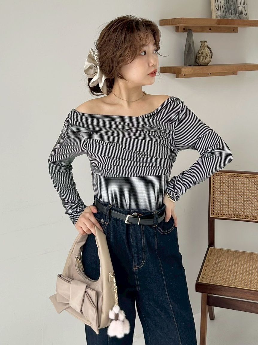 ギャザーオフショルカットソー(カットソー)｜トップス｜FRAY I.D