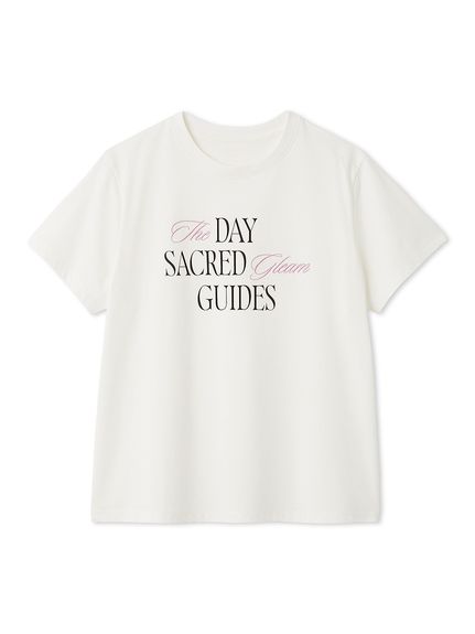 ロゴプリント刺繍Tシャツ／ウォッシャブル・防シワ(カットソー
