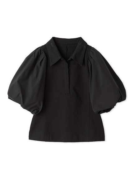 最終！FRAY I.D ドロップショルダーシアーパフスリーブチュニック FRAY I.D｜Champion】パフスリーブオフショルスウェット(カットソー