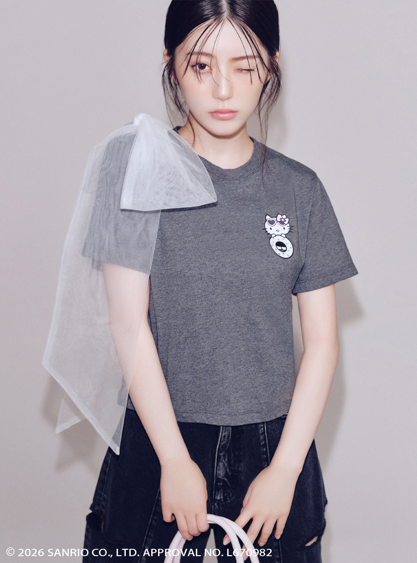 ハローキティ】2wayチュールリボンTシャツ(Tシャツ)｜トップス｜FRAY