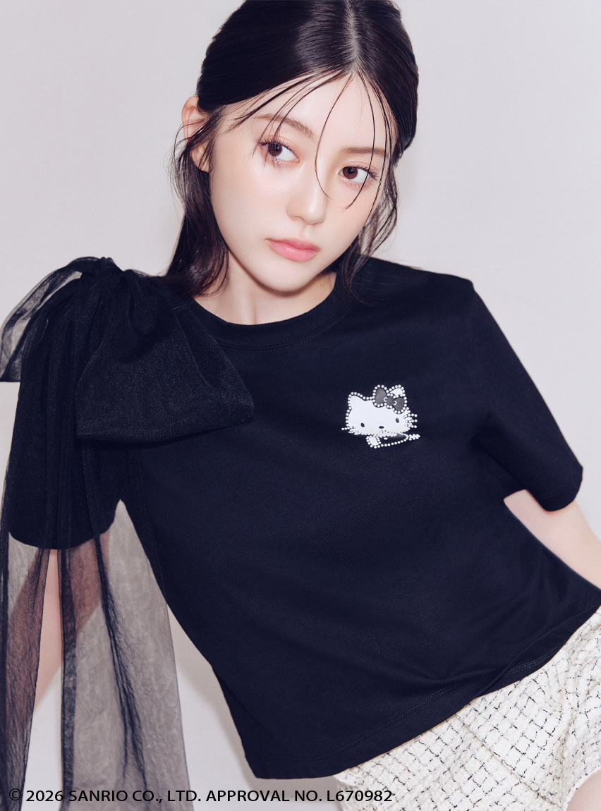 ハローキティ】2wayチュールリボンTシャツ(Tシャツ)｜トップス｜FRAY