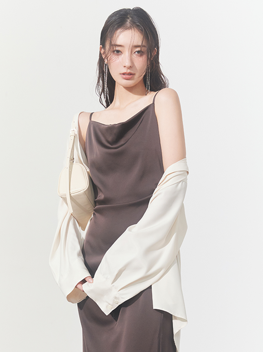 ウォッシャブルクールサテンシャツ／ウォッシャブル・接触冷感(シャツ