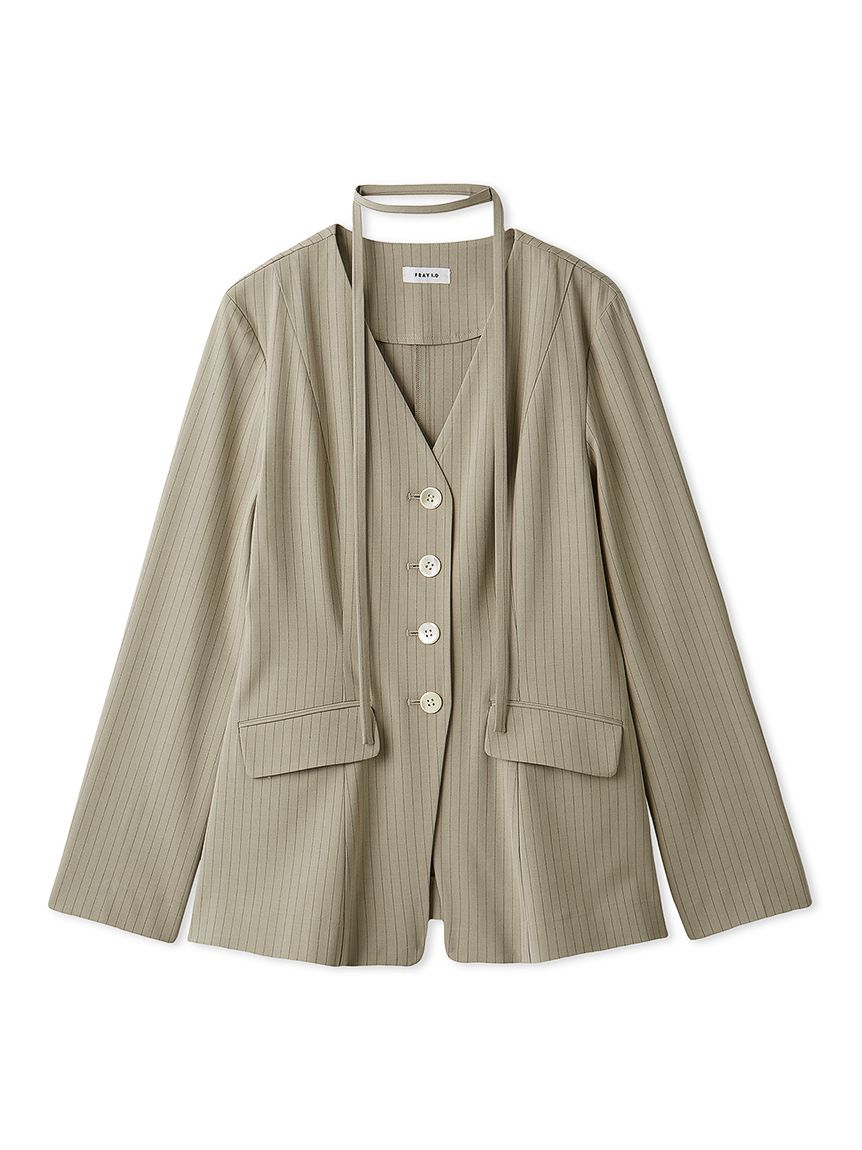 【新品未使用タグ付き】fray i.d サテンシャツジャケット サテンシャツジャケット(シャツ)｜トップス｜FRAY I.D（フレイ