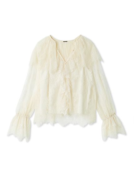 ラッフルレースブラウス RODEO CROWNS WIDE BOWL | ラッフルレースボレロ (シャツ・ブラウス