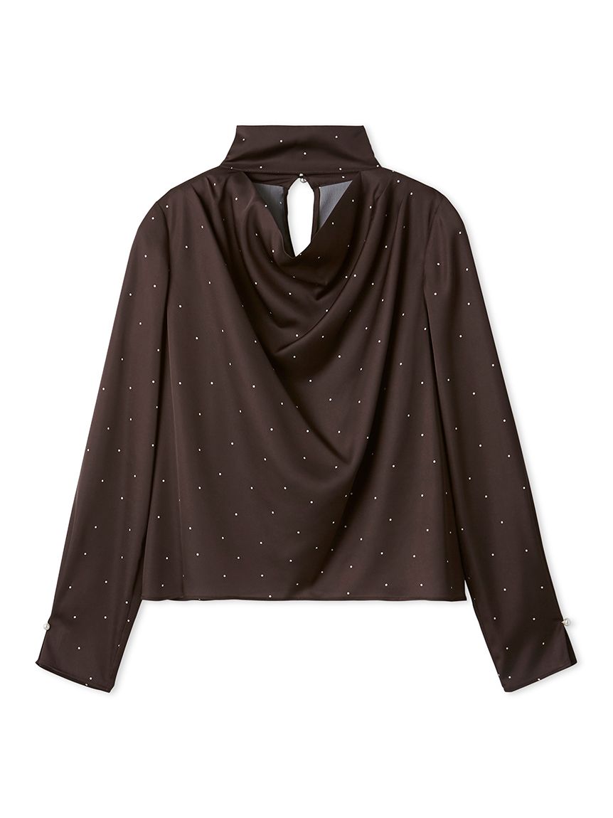 【新品タグ付】定価¥108,900／高級ブラウス／MORABITOPREMIER インポートフラワー 7分袖ブラウス | NOMBRE IMPAIR