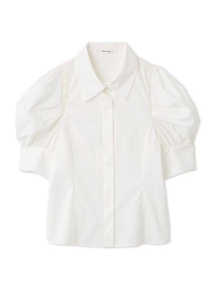 タックバルーンスリーブブラウス