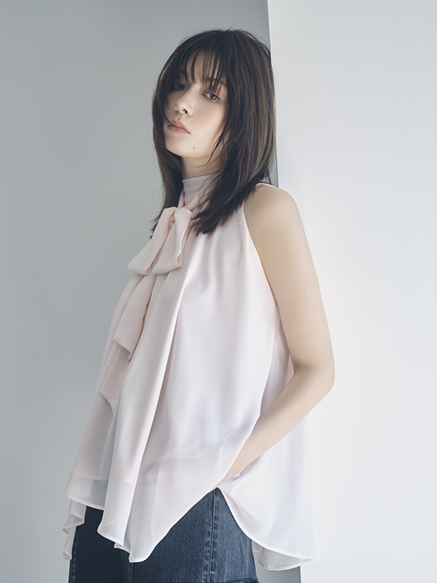 リボンタイホルターブラウス(ブラウス)｜トップス｜FRAY I.D（フレイ