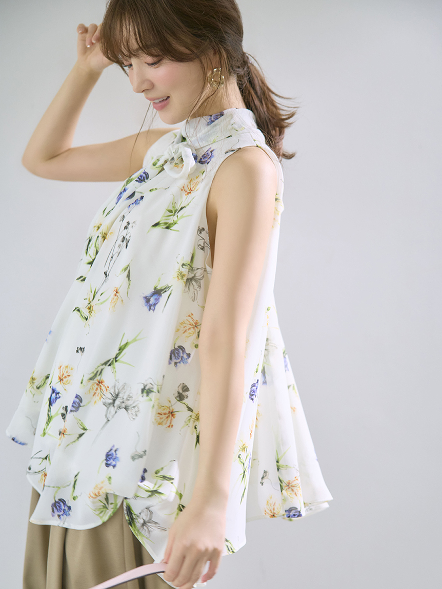 リボンタイホルターブラウス(ブラウス)｜トップス｜FRAY I.D（フレイ