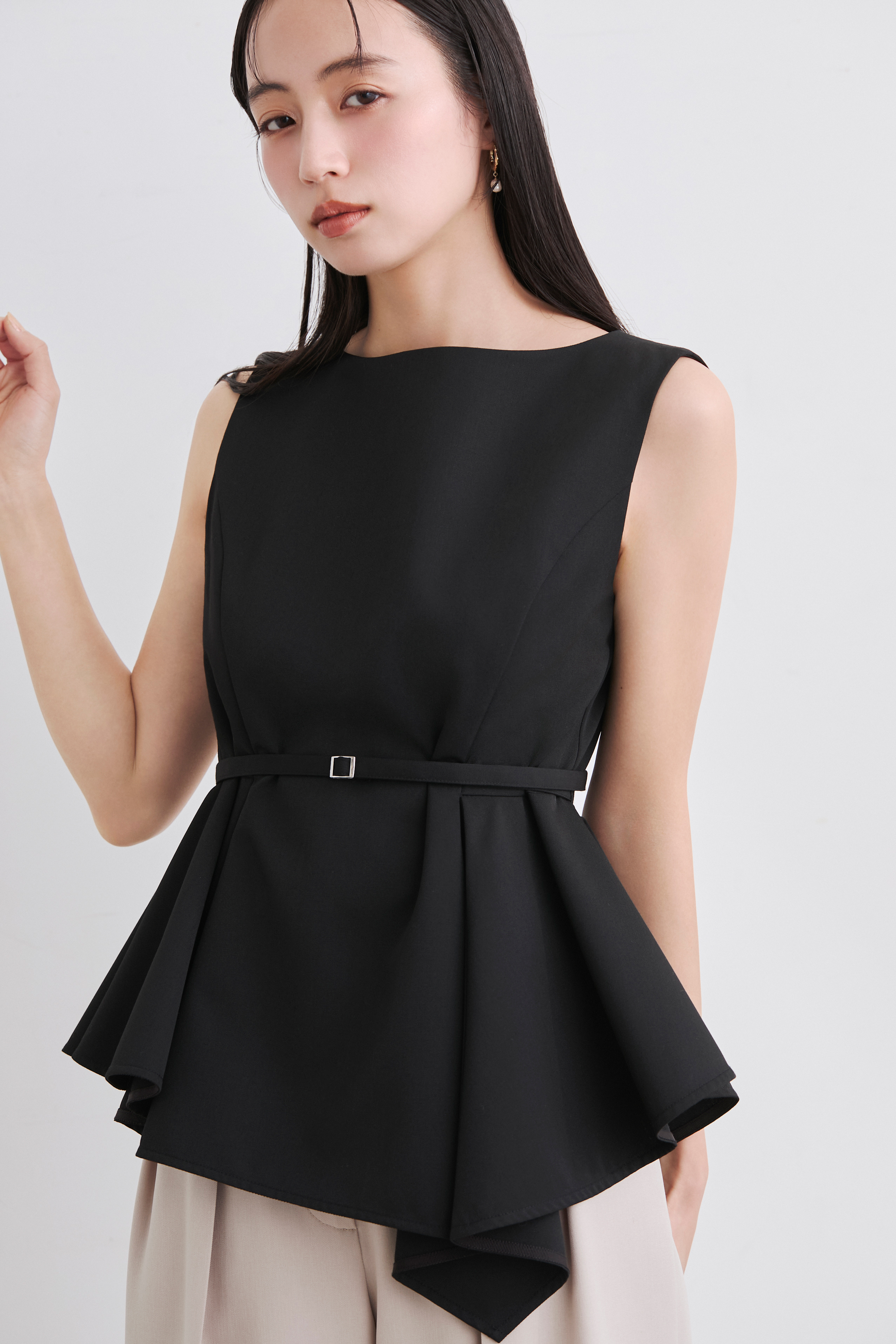 アシメペプラムチュニック(ブラウス)｜トップス｜FRAY I.D（フレイ