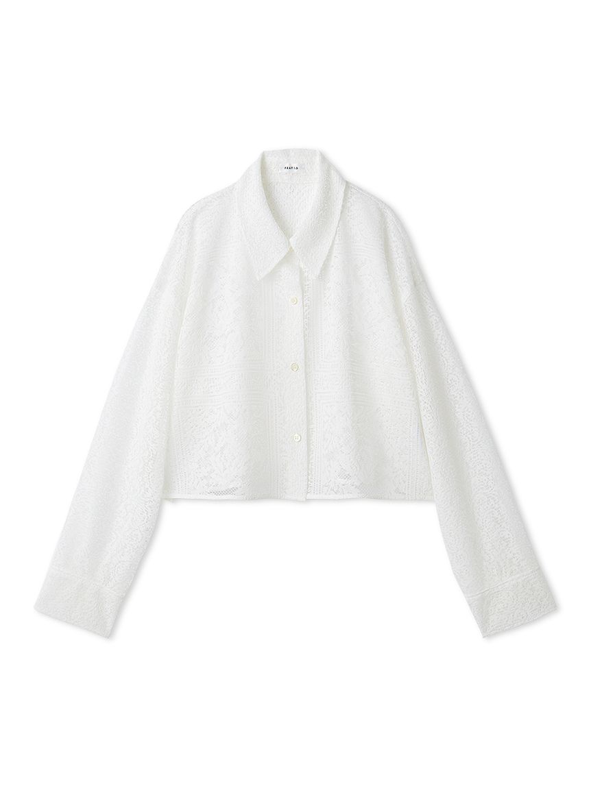 FRAY I.D（フレイ アイディー）  パネルレースシャツ FRAY I.D｜パネルレースシャツ