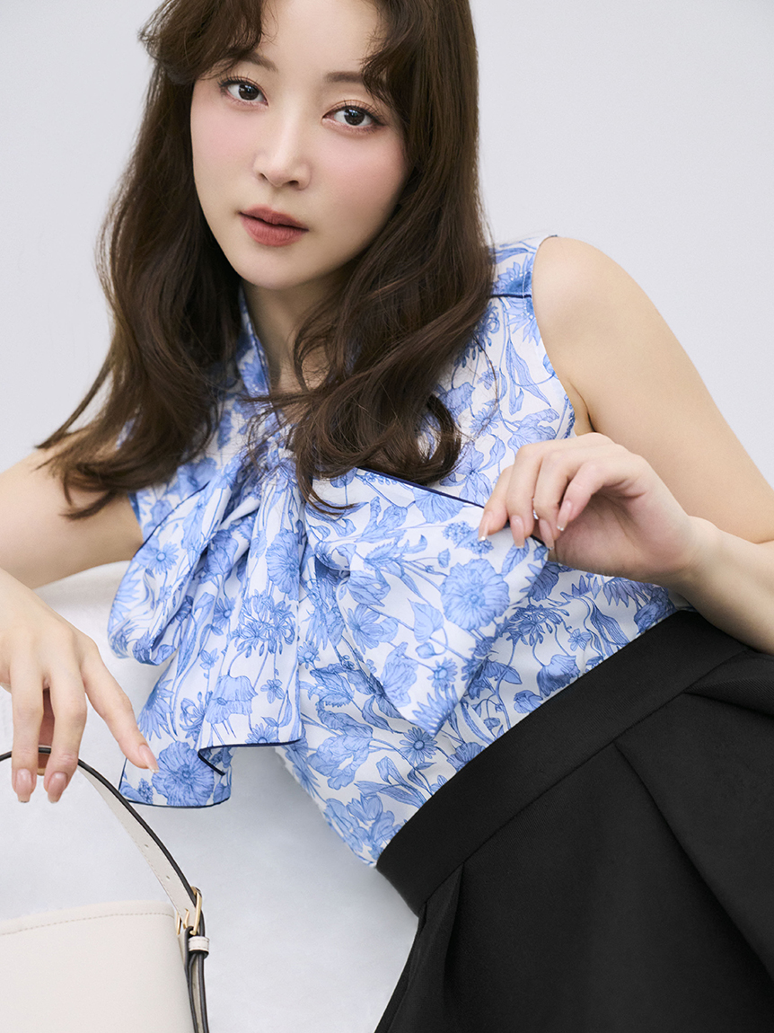FRAY I.D フレイアイディー　ビッグボウタイブラウス FRAY I.D（フレイ・アイディー） ブラウス シャツ 「LIBERTY×FRAY I.D