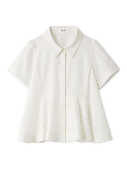 FRAY I.D ペプラムシャツ LUMISHADE LUMISHADE】ペプラムシャツ／ウォッシャブル・UVカット・防シワ・接触