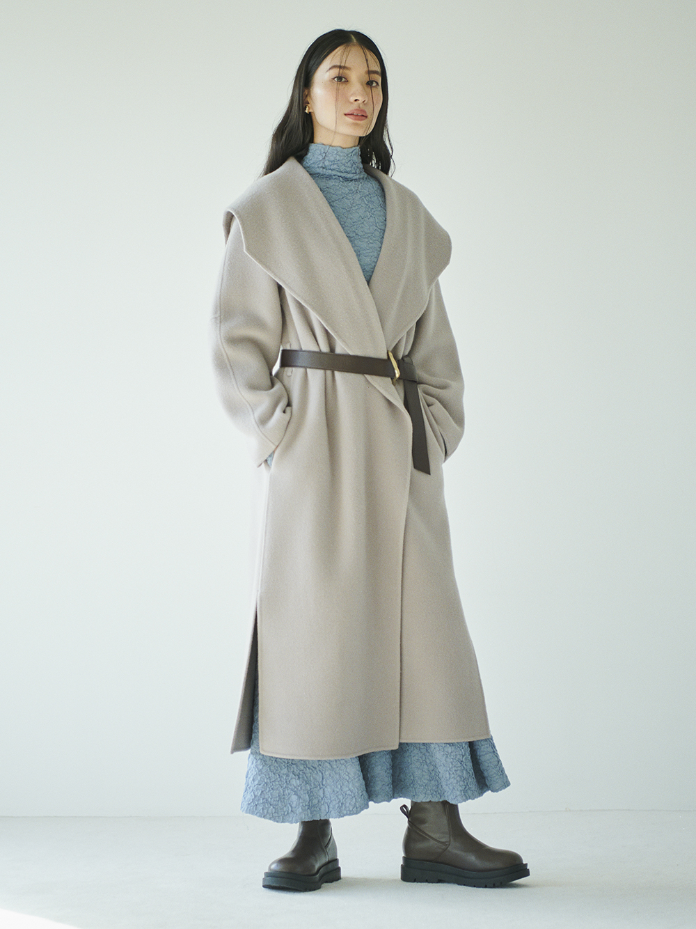 OVERCOAT ショールカラーコート サイズ1-connectedremag.com