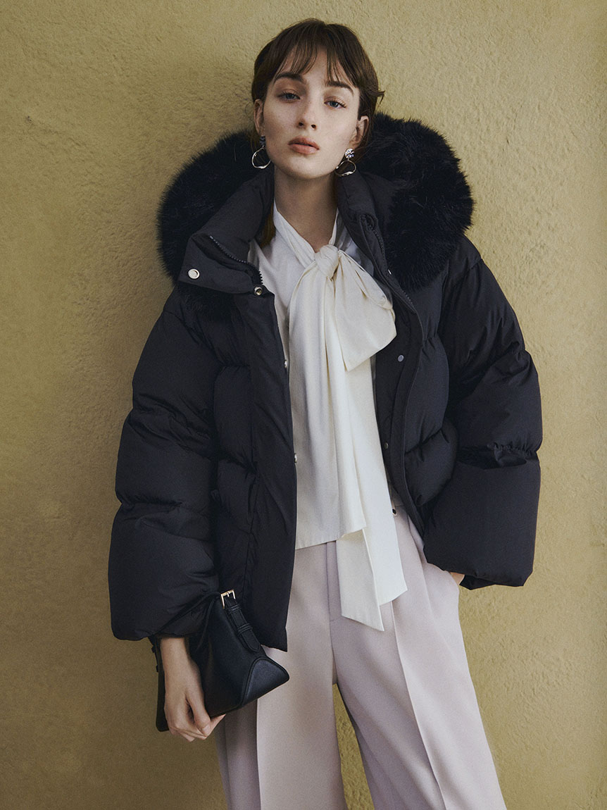 フードファーショートダウンコート(ダウン)｜アウター｜FRAY I.D