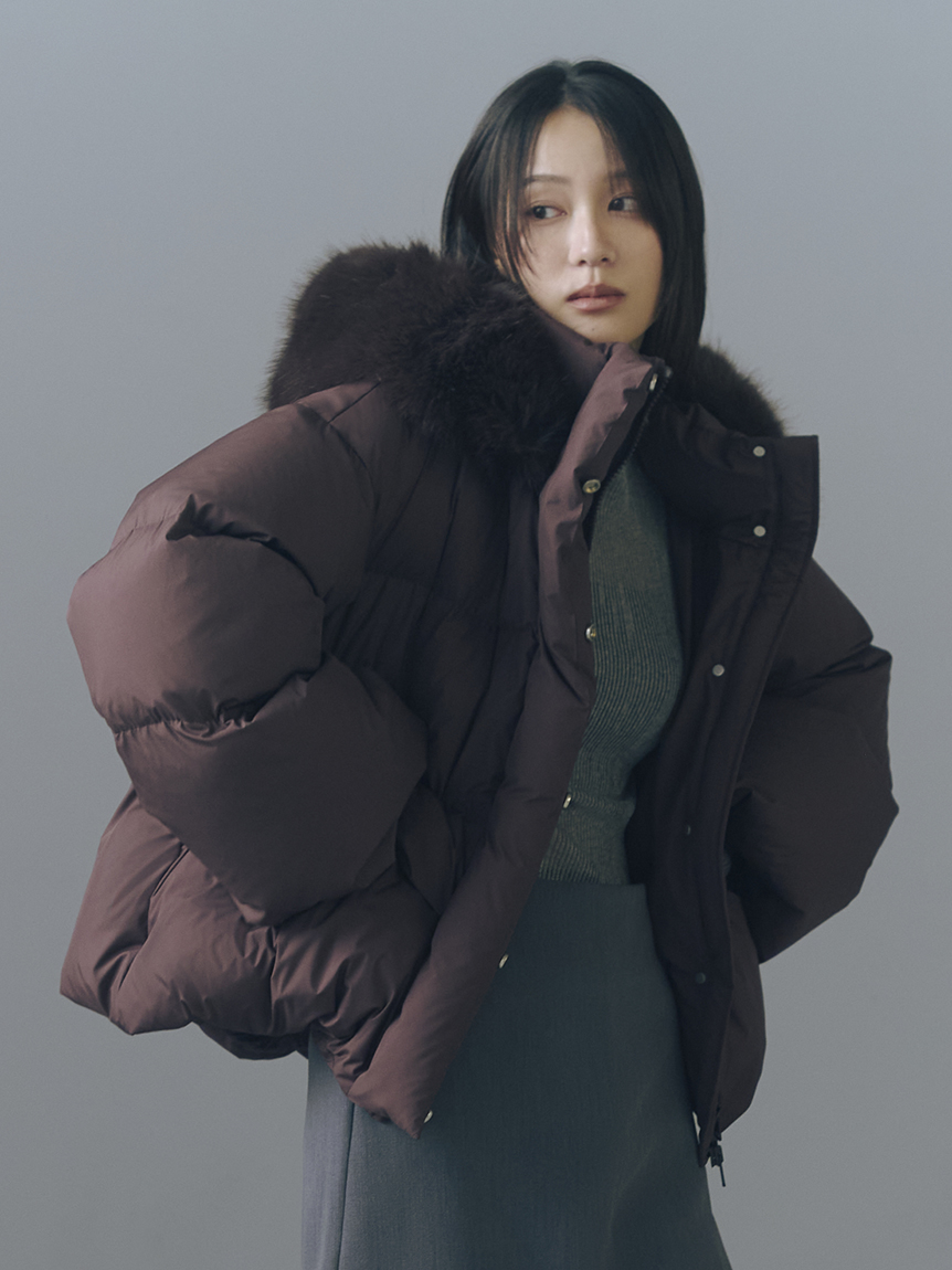 フードファーショートダウンコート(ダウン)｜アウター｜FRAY I.D