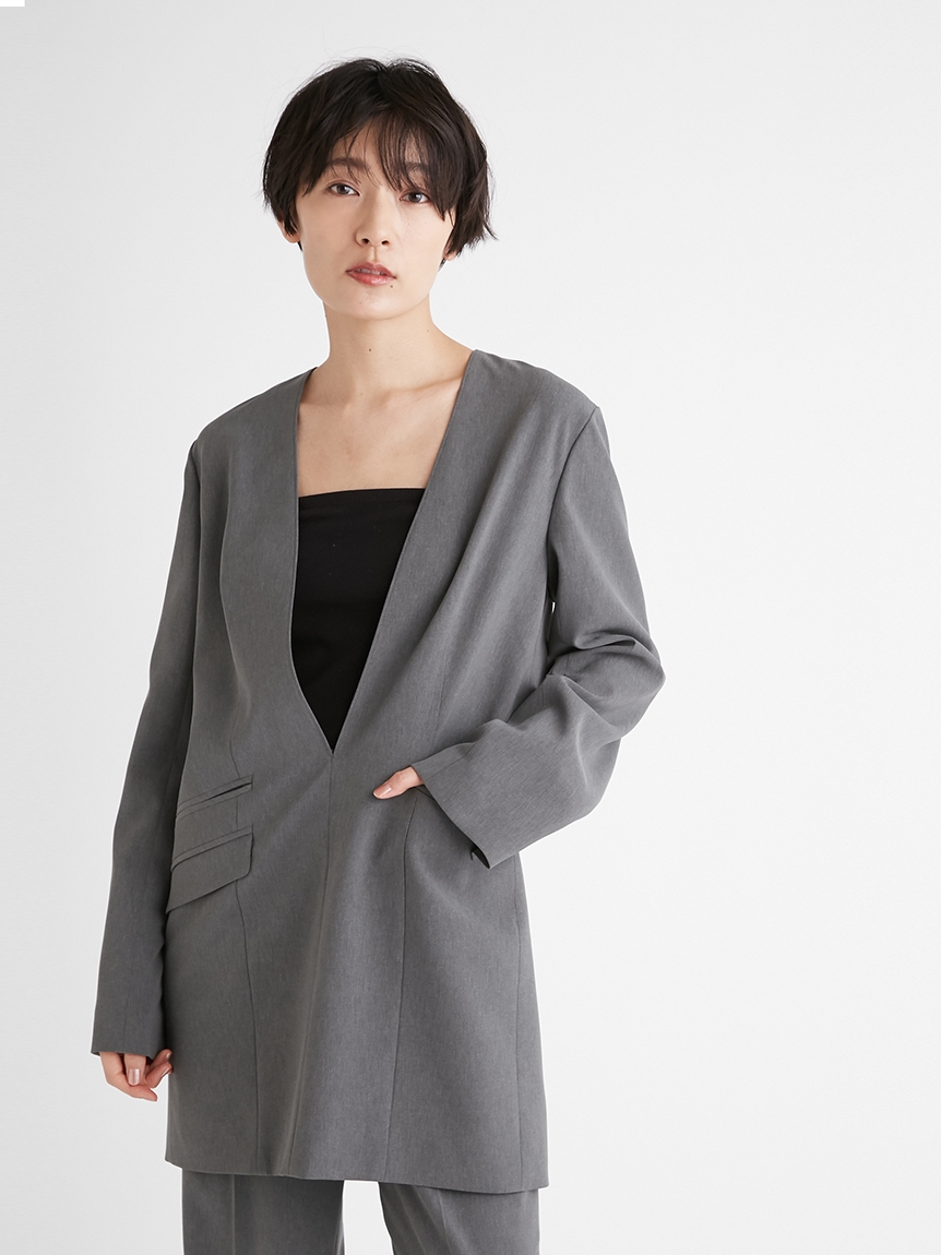 プルオーバーvネックジャケット テーラードジャケット アウター Fray I D フレイ アイディー の通販サイト 公式