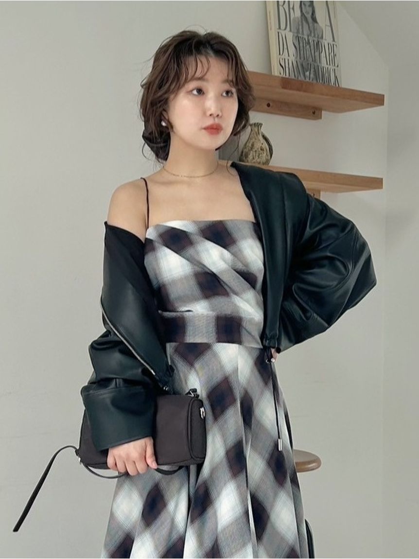 UNTITLEDドロストブルゾン　チャコールグレー LASUD｜ドロストデザインシアーブルゾン | Rakuten Fashion(楽天