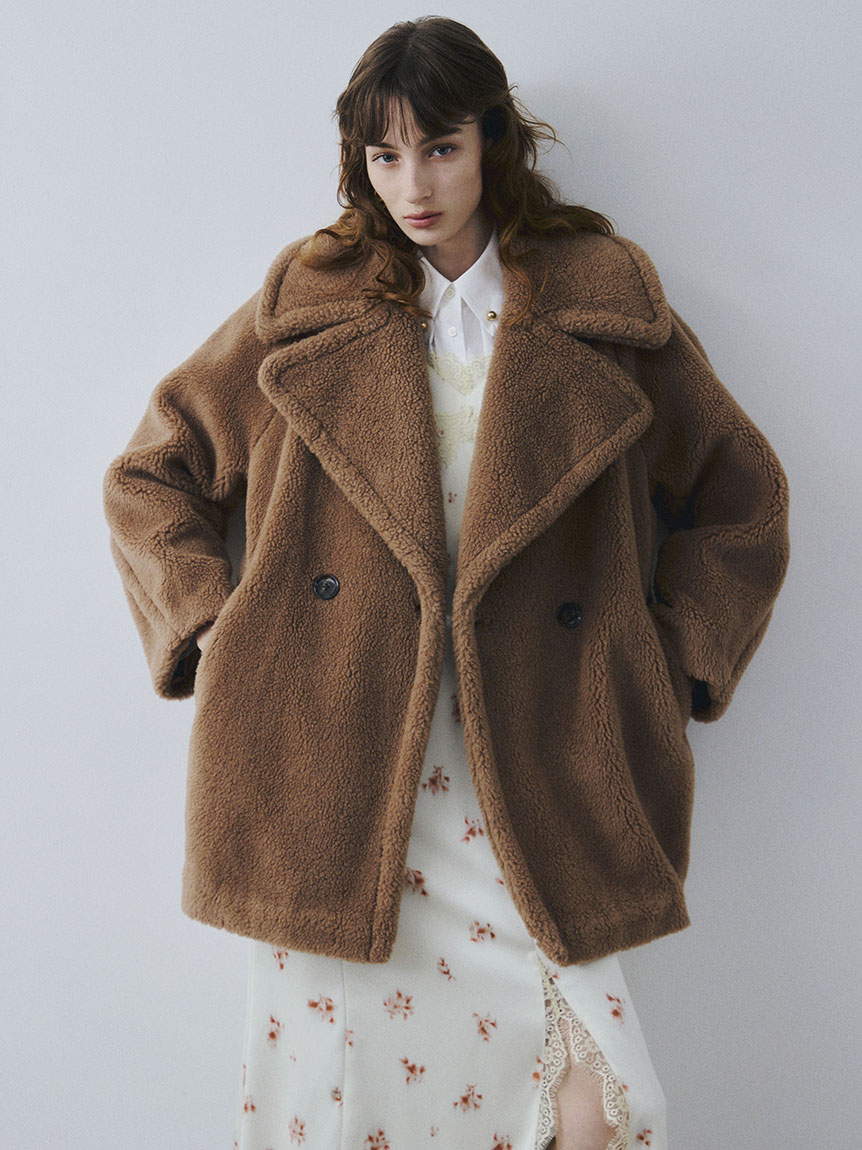 ECOPELボアミドルコート(ハーフコート)｜アウター｜FRAY I.D（フレイ