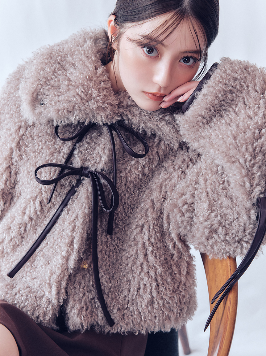 リボンボアファージャケット(ブルゾン)｜アウター｜FRAY I.D