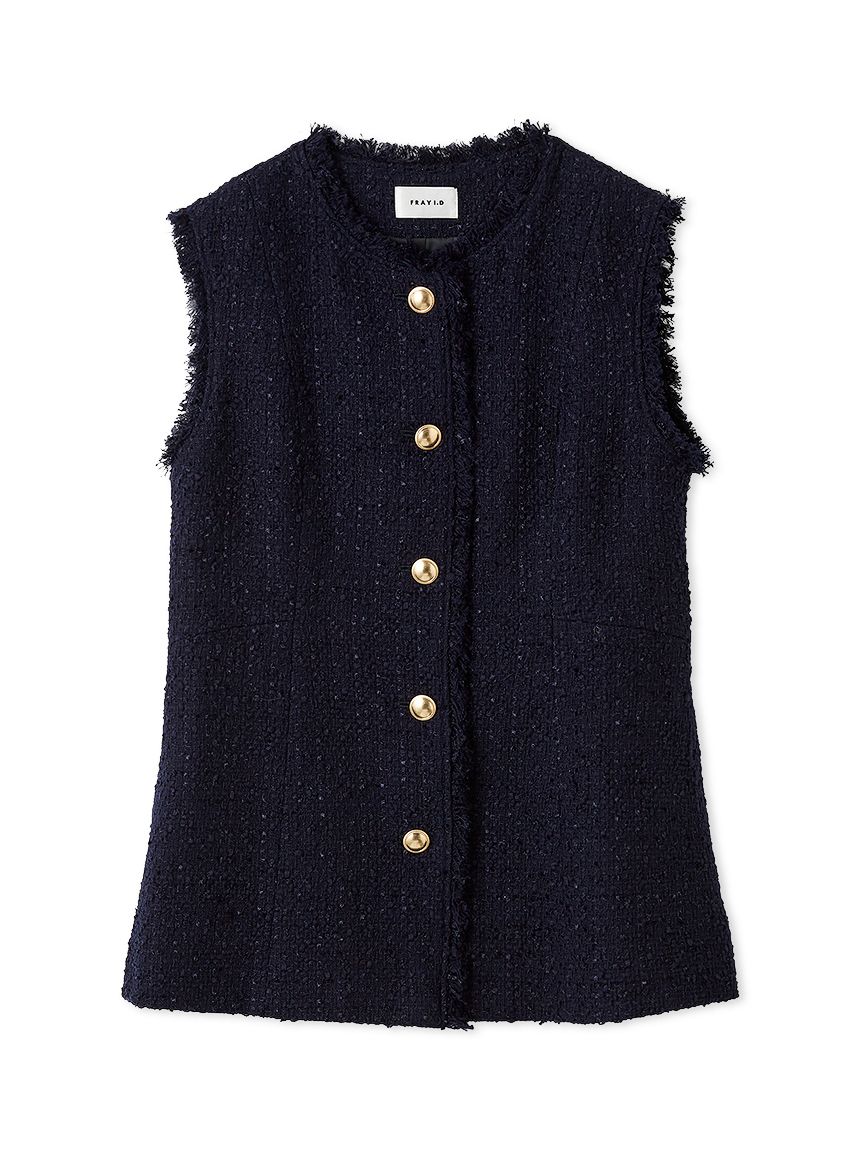 ツイードペプラムジレ(ジャケット)｜アウター｜FRAY I.D（フレイ