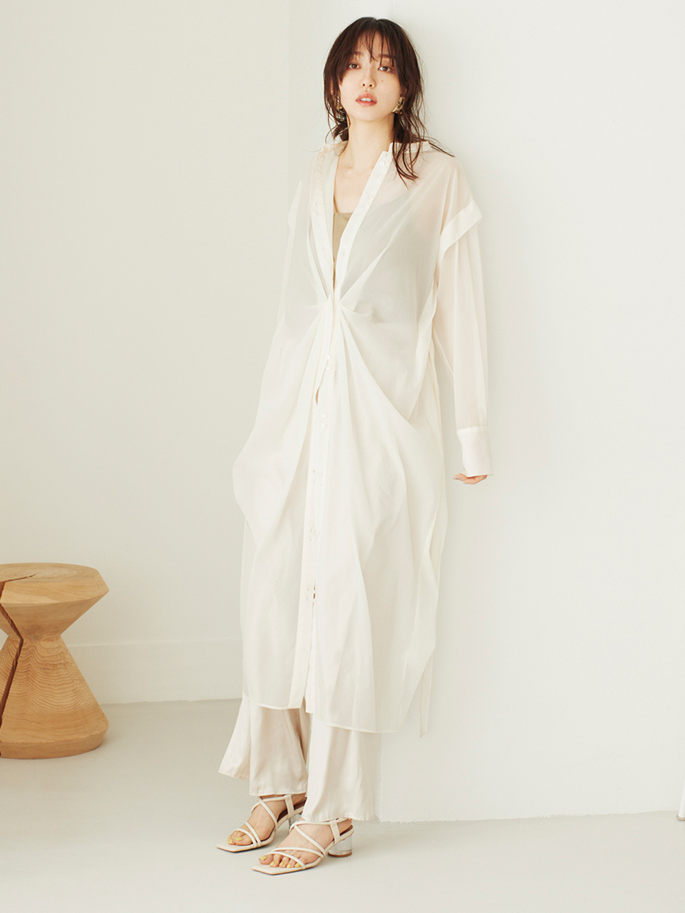 フロントタックロングシャツワンピース マキシ ロングワンピース ワンピース Fray I D フレイ アイディー の通販サイト 公式