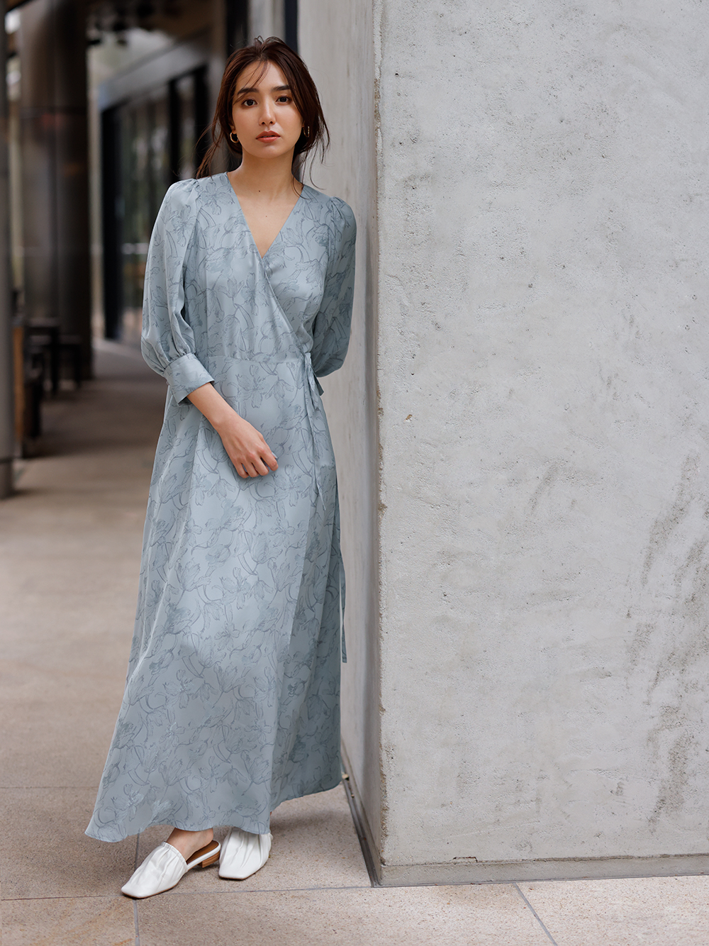 ジャガードフラワーカシュクールワンピース マキシ ロングワンピース ワンピース Fray I D フレイ アイディー の通販サイト 公式