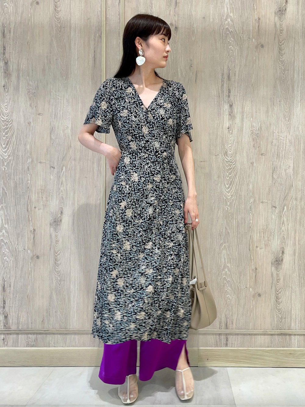 エッセンシャルズ 値下げ 美品 Fray I D ロングワンピース黒 サイズ1 Sサイズ 公式の Pbxpanama Com