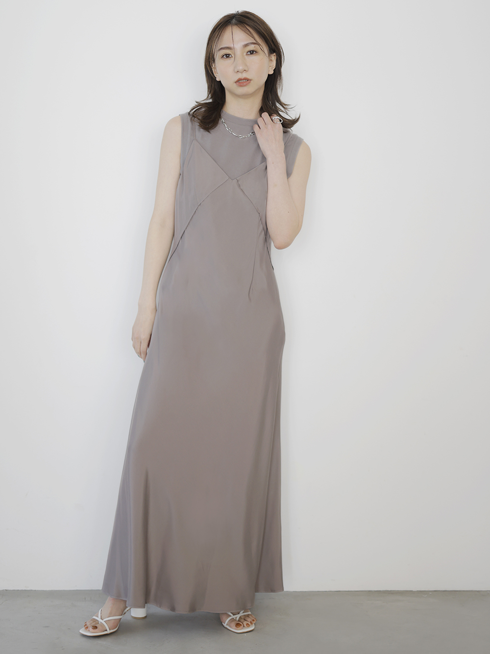 カットソーsetサテンキャミワンピース マキシ ロングワンピース ワンピース Fray I D フレイ アイディー の通販サイト 公式
