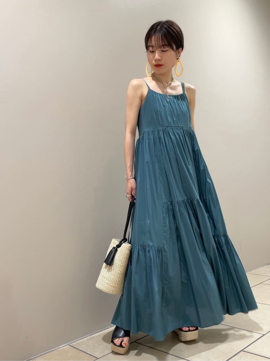 バックシャンティアードキャミワンピース マキシ ロングワンピース ワンピース Fray I D フレイ アイディー の通販サイト 公式