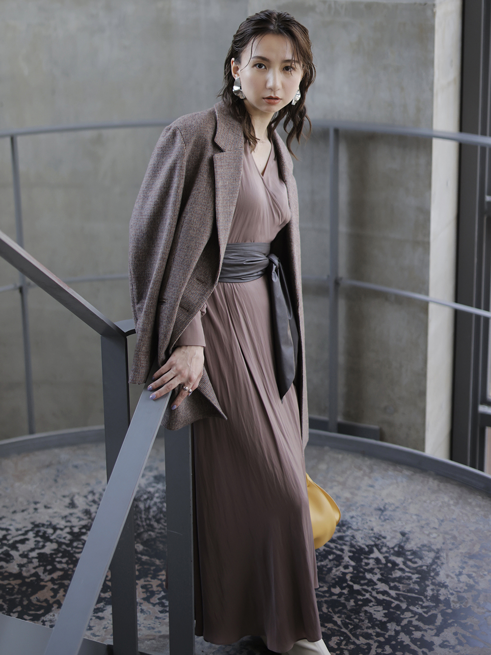 レザーベルテッドカシュクールワンピース マキシ ロングワンピース ワンピース Fray I D フレイ アイディー の通販サイト 公式