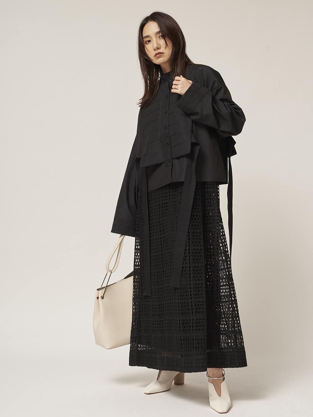 キルティングシャツレイヤードワンピース マキシ ロングワンピース ワンピース Fray I D フレイ アイディー の通販サイト 公式