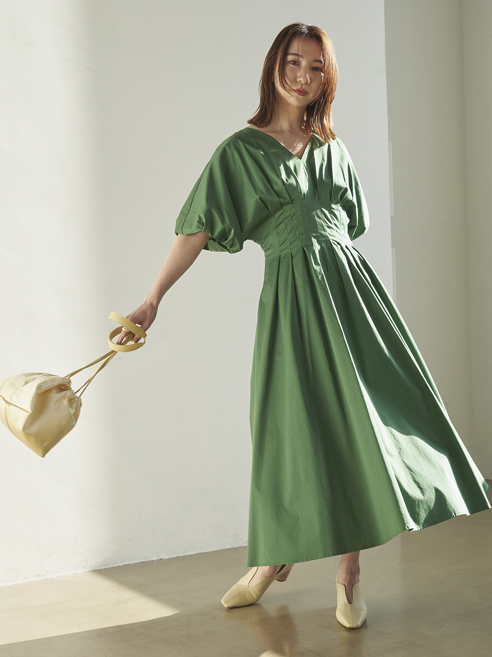 緑のワンピース