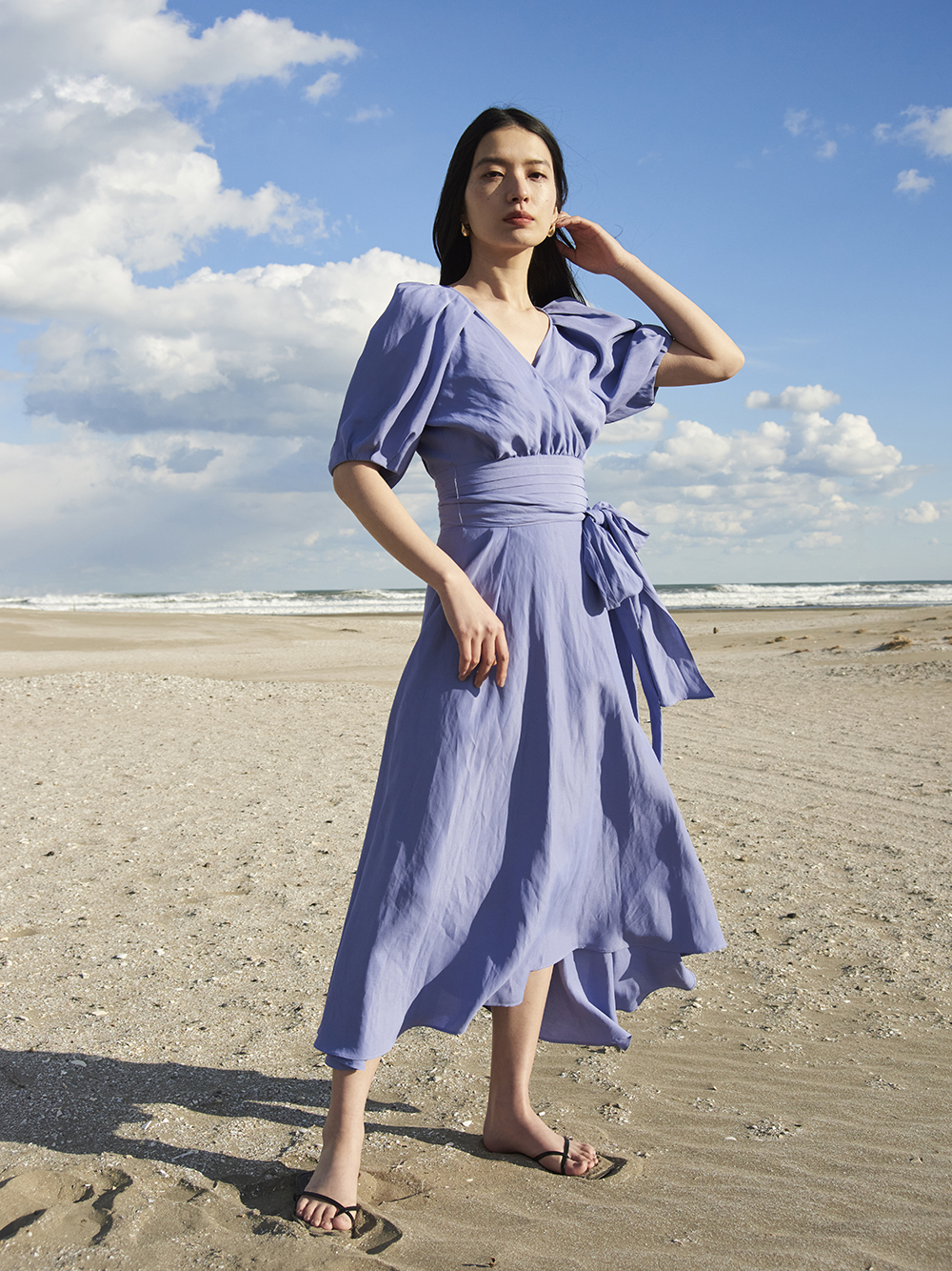 アセテートリネンカシュクールワンピース マキシ ロングワンピース ワンピース Fray I D フレイ アイディー の通販サイト 公式
