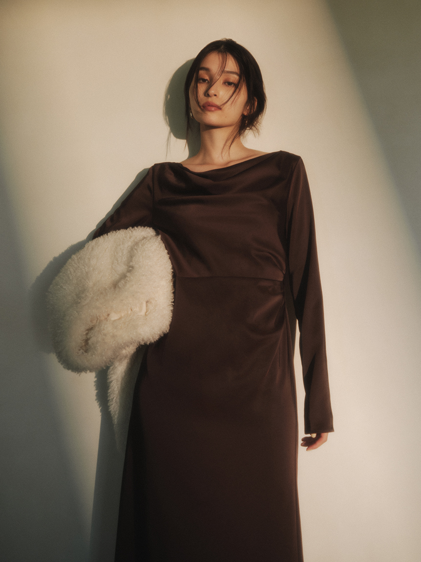 バックオープンドレープドレス(ドレス)｜ワンピース｜FRAY I.D（フレイ  