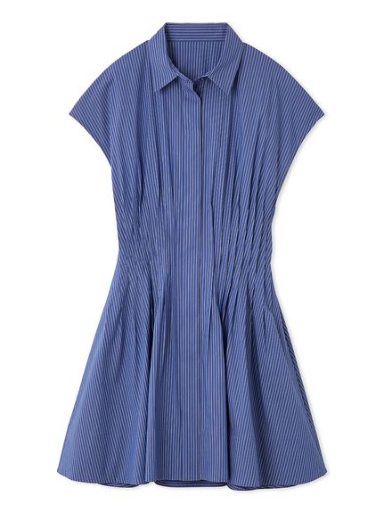 ピンタックシャツワンピース(マキシ・ロングワンピース)｜ワンピース