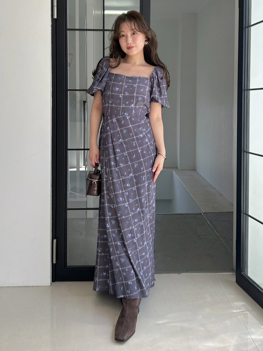 JIL SANDER スクエアネック　ロングワンピース 楽天市場】大きいサイズ レディース ワンピース スクエアネック