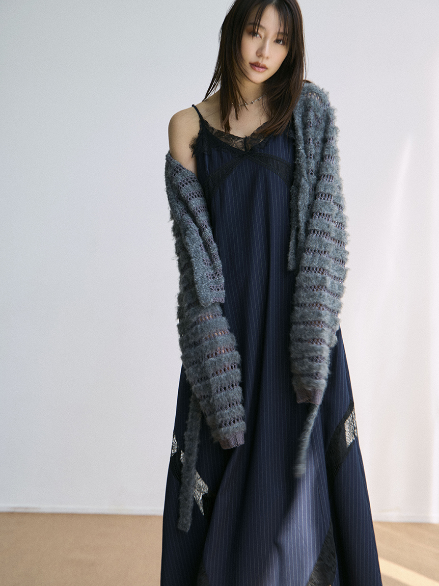 FRAYI.D レーストリムスリップワンピース レーストリムスリップワンピース（マキシ丈/ロングワンピース）｜FRAY