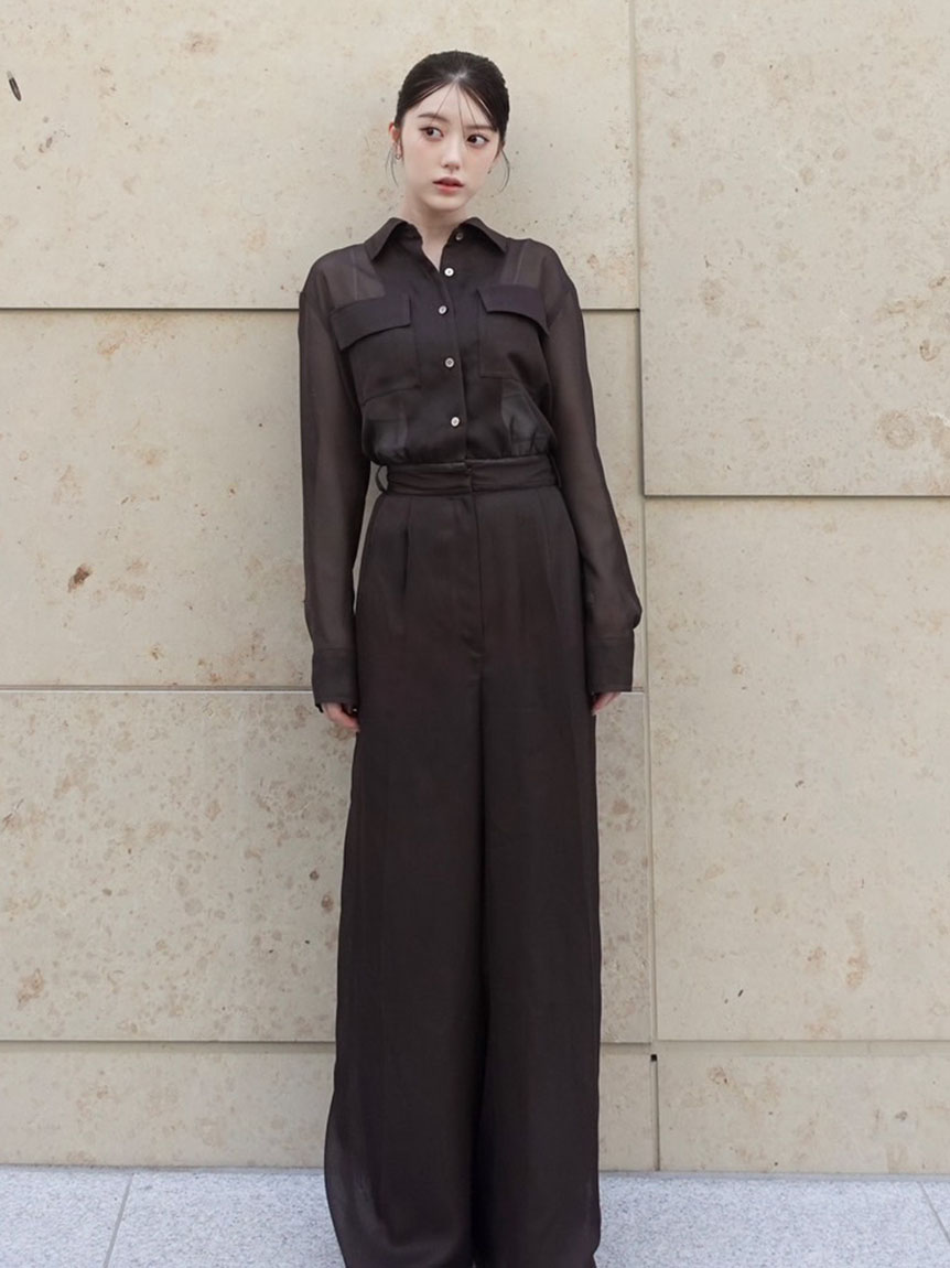 frayid 2022秋新作ネイビーボーダーオールインワン オールインワン｜FRAY I.D（フレイ アイディー）の通販サイト