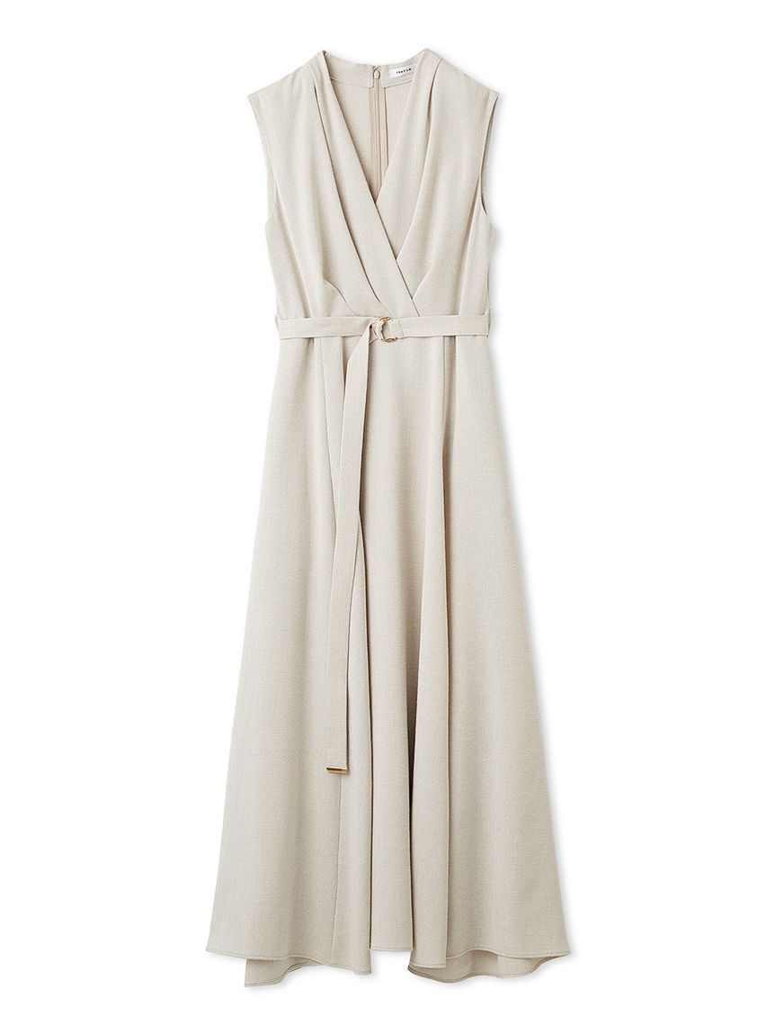 ひめ カシュクールベルトタックワンピース(マキシ・ロングワンピース