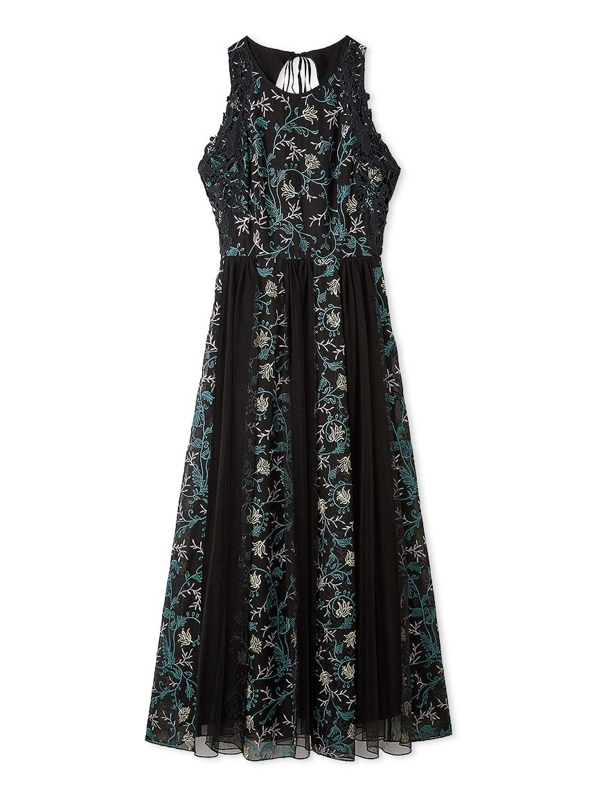 ボタニカル刺繍レースアップドレス(ロングワンピース)｜DRESS｜FRAY