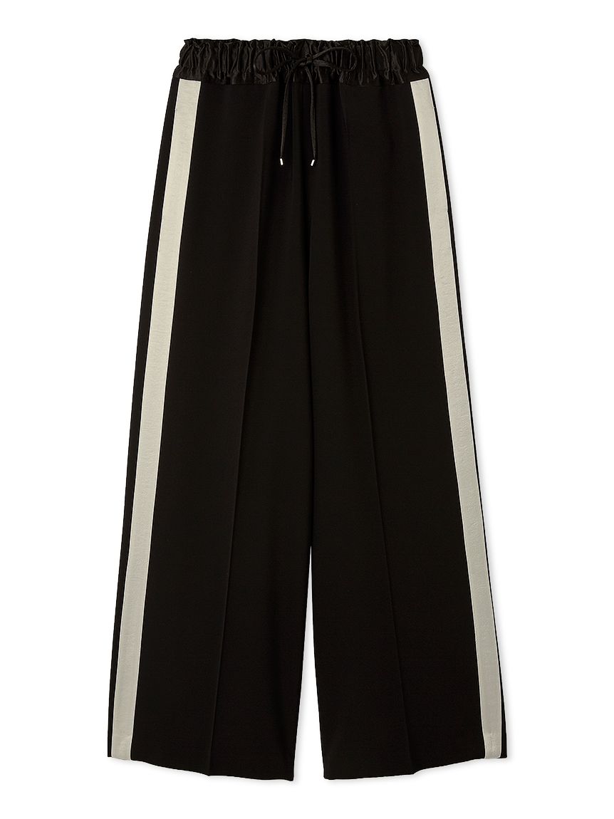 CELINE サイドライン　ワイドストレートパンツ　バイカラー　ネイビー　38 CELENA（セレナ）の「バイカラー 切り替えサイドラインパンツ