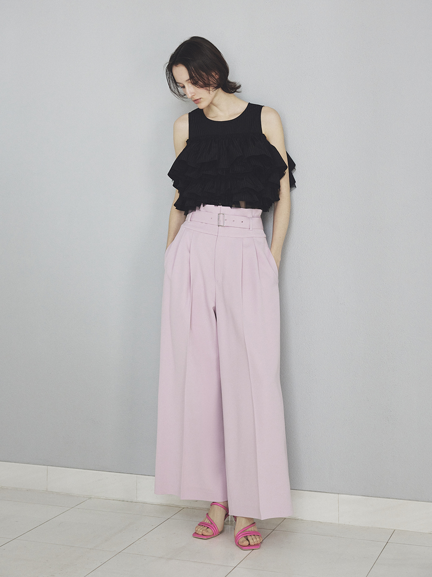 ハイウエストベルトパンツ／UVカット(ロングパンツ)｜パンツ｜FRAY I.D